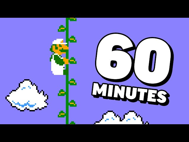 Luigi Climbing a Huge Beanstalk for 60 Minutes