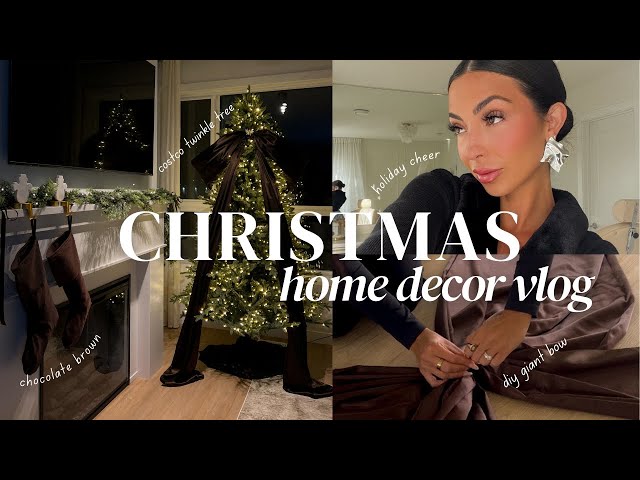 We’re Back! Christmas Decorating with Our Viral Chocolate Brown Bow Tree 🎀🌲