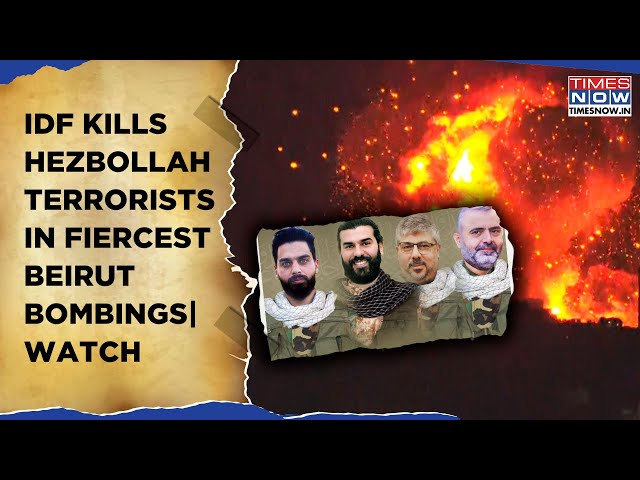 IDF Kills Hezbollah Terrorists In Fiercest Beirut Bombings| Dramatic Air Strike On Cam| Watch