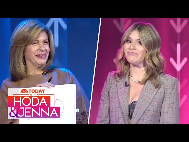 Hoda Kotb and Jenna Bush Hager play ‘Higher or Lower’