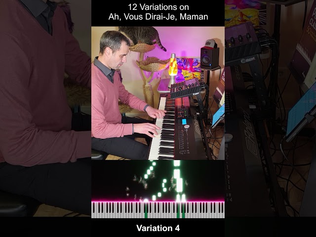 Variation IV - Ah vous dirai-je maman  #pianochallenge #piano #mozart