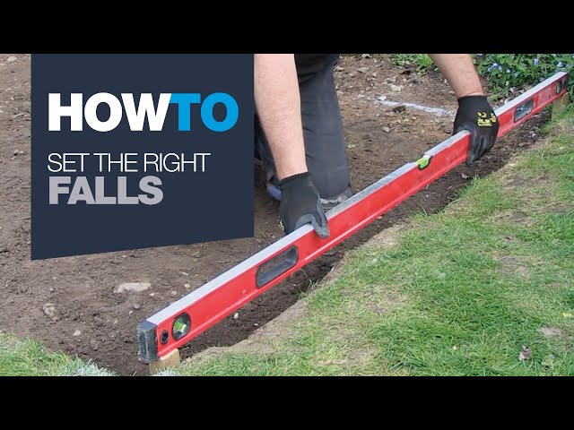 How To Set The Right Falls - Laying a Patio