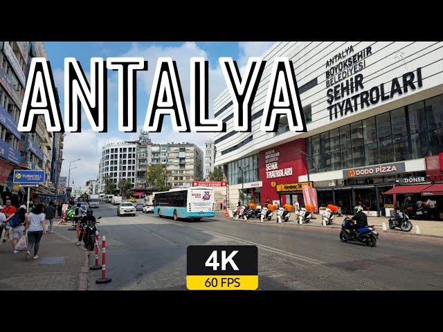 TURKEY ANTALYA WALKING TOUR | 30.09.2024 4K  60fps HDR real audio