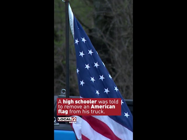 High schooler stands his ground on the U.S. flag