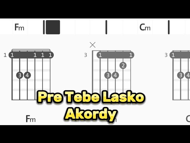 Slovak Band Pre Tebe Lasko - Akordy Tutorial