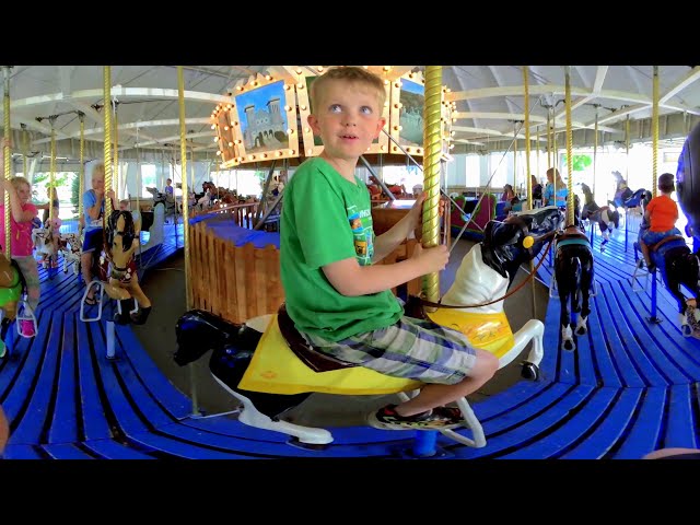 100 Year Old Carousel and Merry Go Round in 3D VR