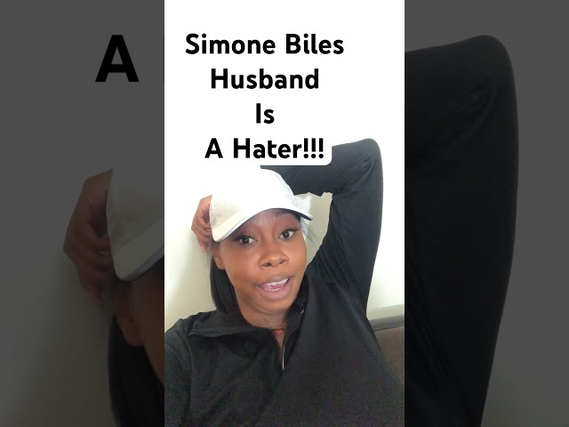 Simone Biles Husband IS A Hater!!! #shortsvideo #simonbiles