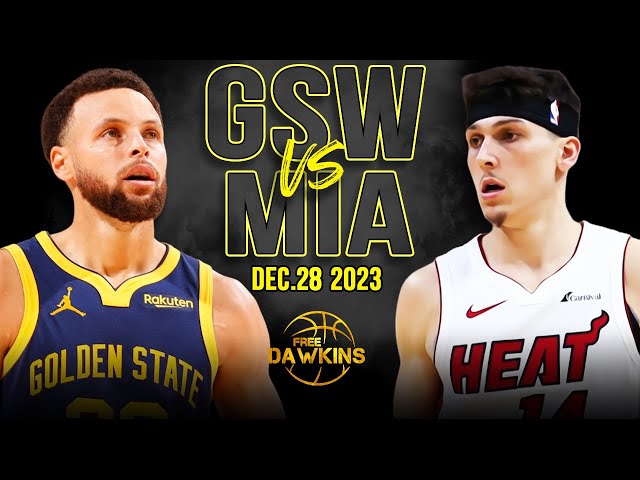 Golden State Warriors vs Miami Heat Full Game Highlights | December 28, 2023 | FreeDawkins