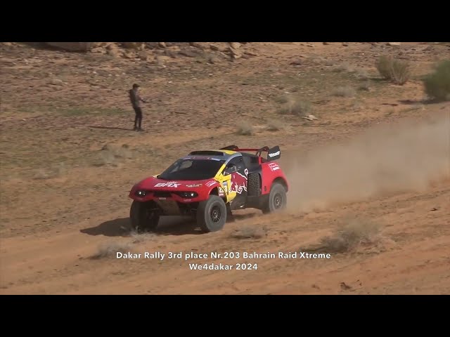 Dakar Rally 3rd place Nr.203 Bahrain Raid Xtreme, Sebastien Loeb, Fabian Lurquin, We4dakar 2024