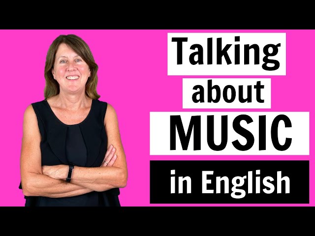 Talking about Music in English - speaking and vocabulary lesson