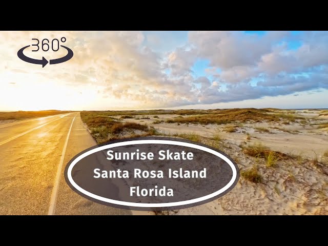 Serene Skating On Santa Rosa Island in Florida - Sunrise #360 Views