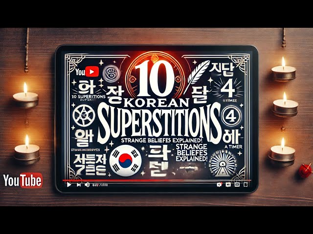 Exploring 10 Fascinating Korean Superstitions You Never Knew Existed!