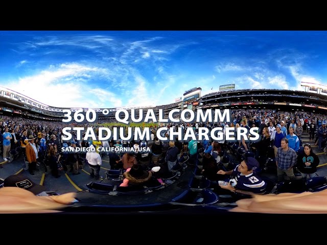 360 Degree Photo of Qualcomm Stadium During a Chargers' Game