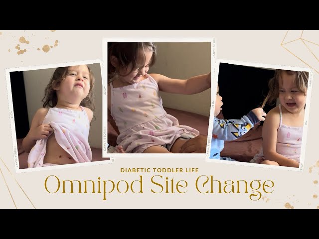 CHAOTIC SITE CHANGE WITH BABY B! #T1D #OMNIPOD #T1DLOOKSLIKEME