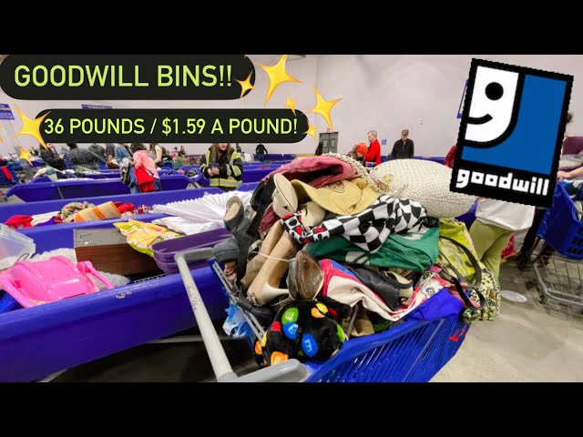 Let’s Go To Goodwill Bins!! Items Worth $150++! 36 Massive Pounds! Thrift with ME! ++HAUL!