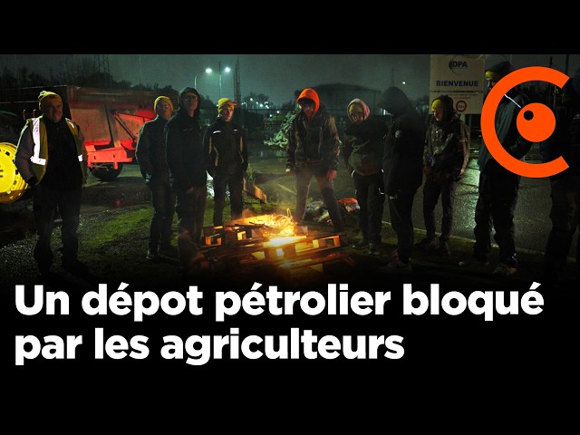 Un dépôt pétrolier bloqué par les agriculteurs en colère - 21/11/2024