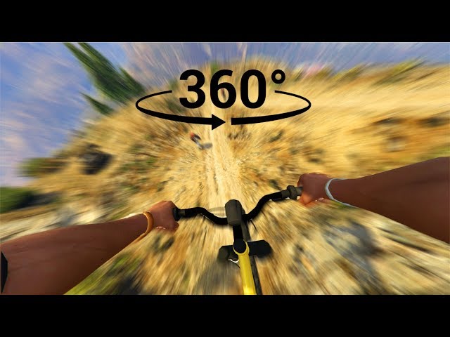 Downhill Racing in Virtual Reality - GTA VR 360°